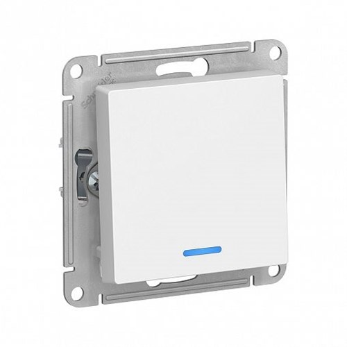 Schneider Electric AtlasDesign Выключатель 1-клавишный с индикатором, 10А (белый) ATN 000 113