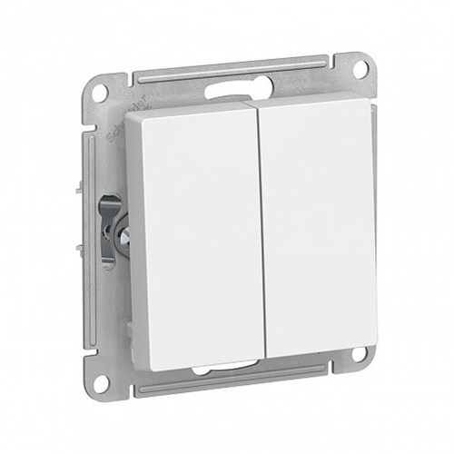 Schneider Electric AtlasDesign Выключатель 2-клавишный, 10А (белый) ATN 000 151