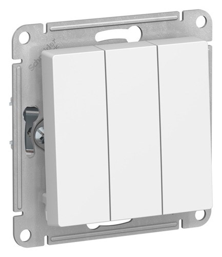 Schneider Electric AtlasDesign Выключатель 3-клавишный, 10А (белый) ATN 000 131