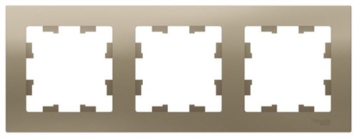 Schneider Electric AtlasDesign Рамка электроустановочная на 3 поста универсальная (шампань) ATN 000 503