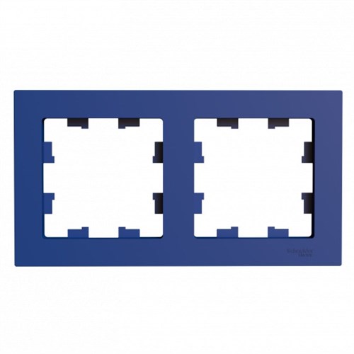 Schneider Electric AtlasDesign Рамка электроустановочная на 2 поста универсальная (аквамарин) ATN 001 102