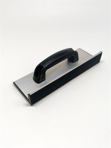 MANOOL Шлифовальная площадка блок угловой для наждачной бумаги с черной ручкой, 25 х 9 см М-Черный-25-9