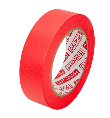 HOWARD Малярная лента WASHI "Четкая линия", RED, 25 мм х 50 м 2550JM968
