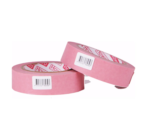 HOWARD Малярная клейкая лента WASHI Premium, влагостойкая, розовый, 25 мм х 50 м 2550HW835L