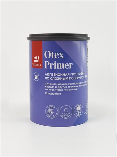 TIKKURILA Otex Primer Адгезионная грунтовка по сложным поверхностям, база А, белый, 0,9 л 700014242