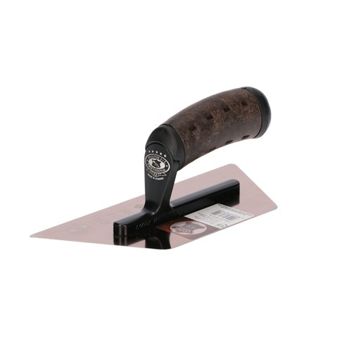 Olejnik Кельма Венецианская трапец. из нерж.стали 0,65 x 240 x 130x 100 мм, ручка Vintage 126124-MHLS