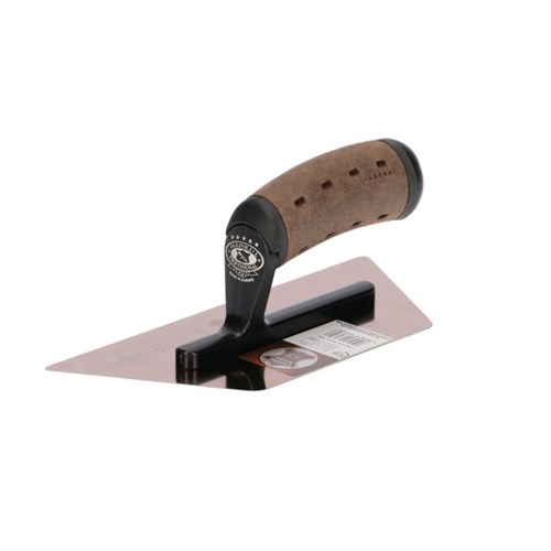 Olejnik Кельма Венецианская трапец. из нерж.стали 240 x 80 x 100 х 0,3 мм, ручка Alcantara 1263240100-MHK-1-1