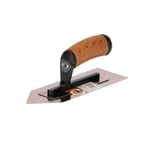 Olejnik Кельма Венецианская трапец. из нерж. стали "утюг" 240 х 86 х 0,3 мм, ручка пробка 1263240086-MHK-3