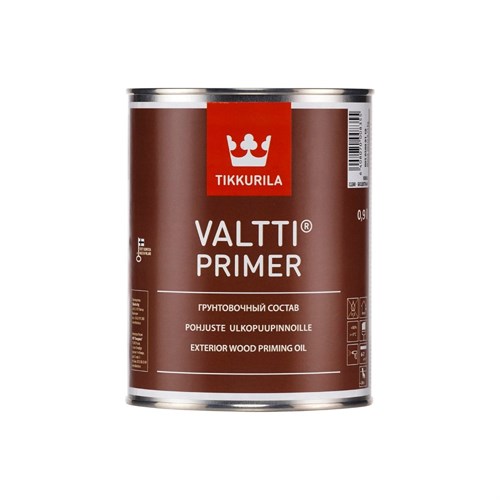 Tikkurila Valtti Primer Грунтовочный антисептик для древесины, бесцветный, 2,7 л 505000130