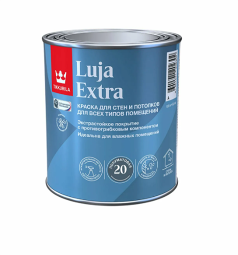 TIKKIVALA Краска экстра-стойкая LUJA EXTRA матовая, база А, 0,9 л 700014017