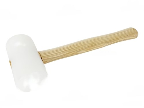 Goldblatt Киянка резиновая белая с деревянной ручкой, 680 г G02106