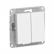 Schneider Electric AtlasDesign Выключатель 2-клавишный, 10А (белый) ATN 000 151