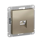 Schneider Electric AtlasDesign Розетка компьютерная RJ45, категория 5Е (шампань) ATN 000 583
