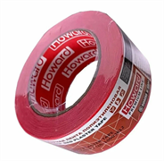 HOWARD Малярная клейкая лента, полиэтилен RED PLASTER, красный, 50 мм х 33 м PERED5033