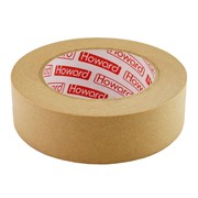 HOWARD Малярная клейкая лента Termo 80C, бежевая, 25 мм х 50 м 8613JM2550