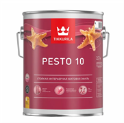 TIKKURILA PESTO 10 Стойкая универсальная матовая эмаль, база С, 9 л 700001169