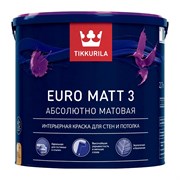 Tikkurila Euro Matt 3 Интерьерная краска, База С, 9 л 700001117