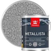 TIKKIVALA Краска по ржавчине METALLISTA молотковая серебристая глянц., 0,9 л 700011722