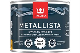 TIKKIVALA Краска по ржавчине METALLISTA темно-коричневый глянц., 0,4 л 700011743