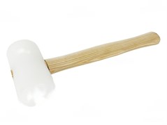 Goldblatt Киянка резиновая белая с деревянной ручкой, 680 г G02106