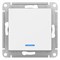 Schneider Electric AtlasDesign Выключатель 1-клавишный с индикатором, 10А (белый) ATN 000 113