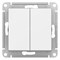 Schneider Electric AtlasDesign Выключатель 2-клавишный, 10А (белый) ATN 000 151