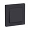 Schneider Electric AtlasDesign Выключатель с рамкой 1-клавишный, 10А (черный карбон) ATN 001 012