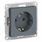 Schneider Electric AtlasDesign Розетка с заземлением, 16А (грифель) ATN 000 743