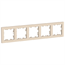 Schneider Electric AtlasDesign Рамка электроустановочная на 5 постов универсальная (бежевый) ATN 000 205