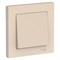 Schneider Electric AtlasDesign Выключатель с рамкой 1-клавишный, 10А (бежевый) ATN 000 212