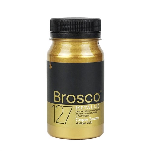 del Brosco Metallic Краска интерьерная акриловая Старое золото, 100 мл 2501127 - фото 11726