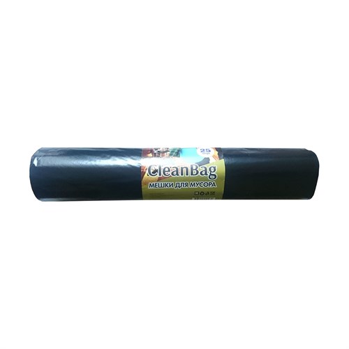 Мешки для мусора Концепция Быта CleanBag, 50 мкм, 160 л, рулон 25 шт, черные 1077 - фото 15442