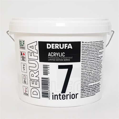 DERUFA PROFI Интерьерная краска, акриловая, INTERIOR-7 SM, 2,7 л ВД АК - 2152 - фото 15938