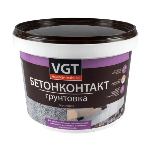 VGT Грунтовка бетон-контакт, 3 кг 7594 - фото 16024