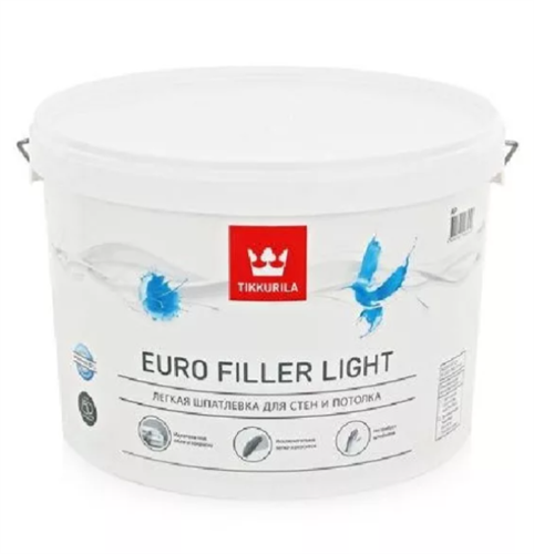 TIKKIVALA Шпатлевка легкая EURO FILLER LIGHT KTA 9 л 700009483