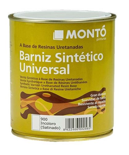 MONTO BARNIZ UNIVERSAL AQUA DE Лак универсальный сатин, на водной основе, 4 л 501312.900.4