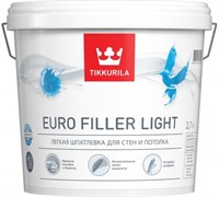 Tikkurila Euro Filler Light Шпатлевка финишная полимерная, 2,7 л 53829