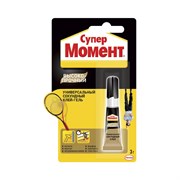 КЛЕЙ МОМЕНТ СУПЕР ВЫСОКОПРОЧНЫЙ 3 Г ЕД. БЛИСТЕР В ШОУ-БОКСЕ (10/120) ХЕНКЕЛЬ 2913589