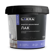 LAKRA Защитно-декоративный лак бесцветный матовый, 0,9 кг 9592920