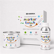 Siberia Marker Touch 2K Маркерная двухкомпонентная краска, белая, 0,345 л SMT-W2K-035