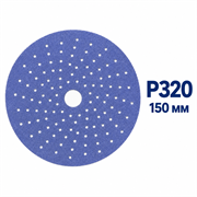 SUNMIGHT Шлифовальный круг CERAMIC L712T на липучке с мультипылеотв., 150 мм, P320 76514-1