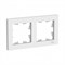 Schneider Electric AtlasDesign Рамка электроустановочная на 2 поста универсальная (белый) ATN 000 102