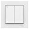 Schneider Electric AtlasDesign Выключатель с рамкой 2-клавишный, 10А (белый) ATN 000 152 - фото 12478